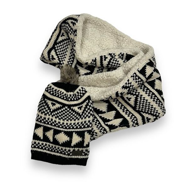 Woolrich NWT Fair Isle Hat and Infinity Scarf Set - Picture 1 of 8